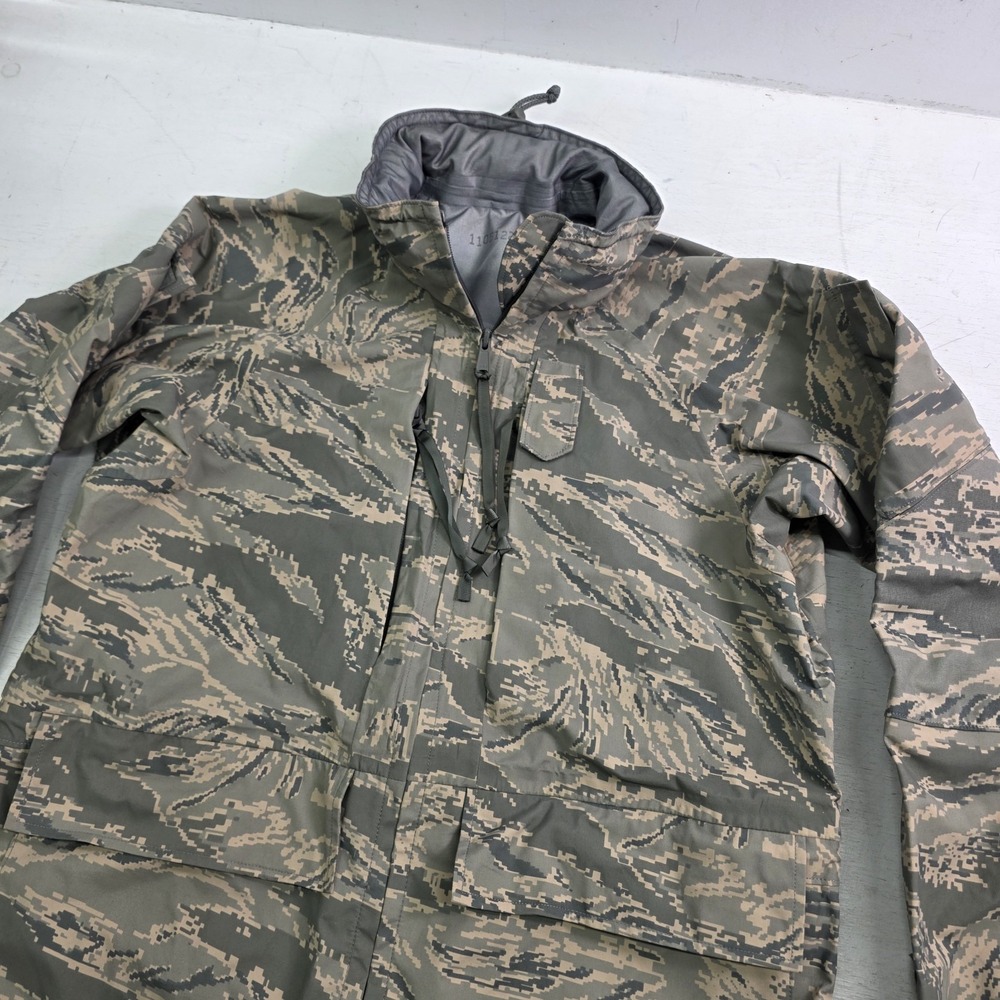 USAF Air Force Digital Camo Jacket Regular Parka All Purpose Gortex Military Med - Picture 2 of 10
